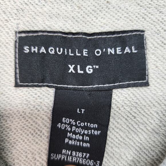 NWT Shaquille O'Neal Sweatshirt Men's XLG Gray Blue French Terry Crew Sporty NEW - Picture 10 of 12